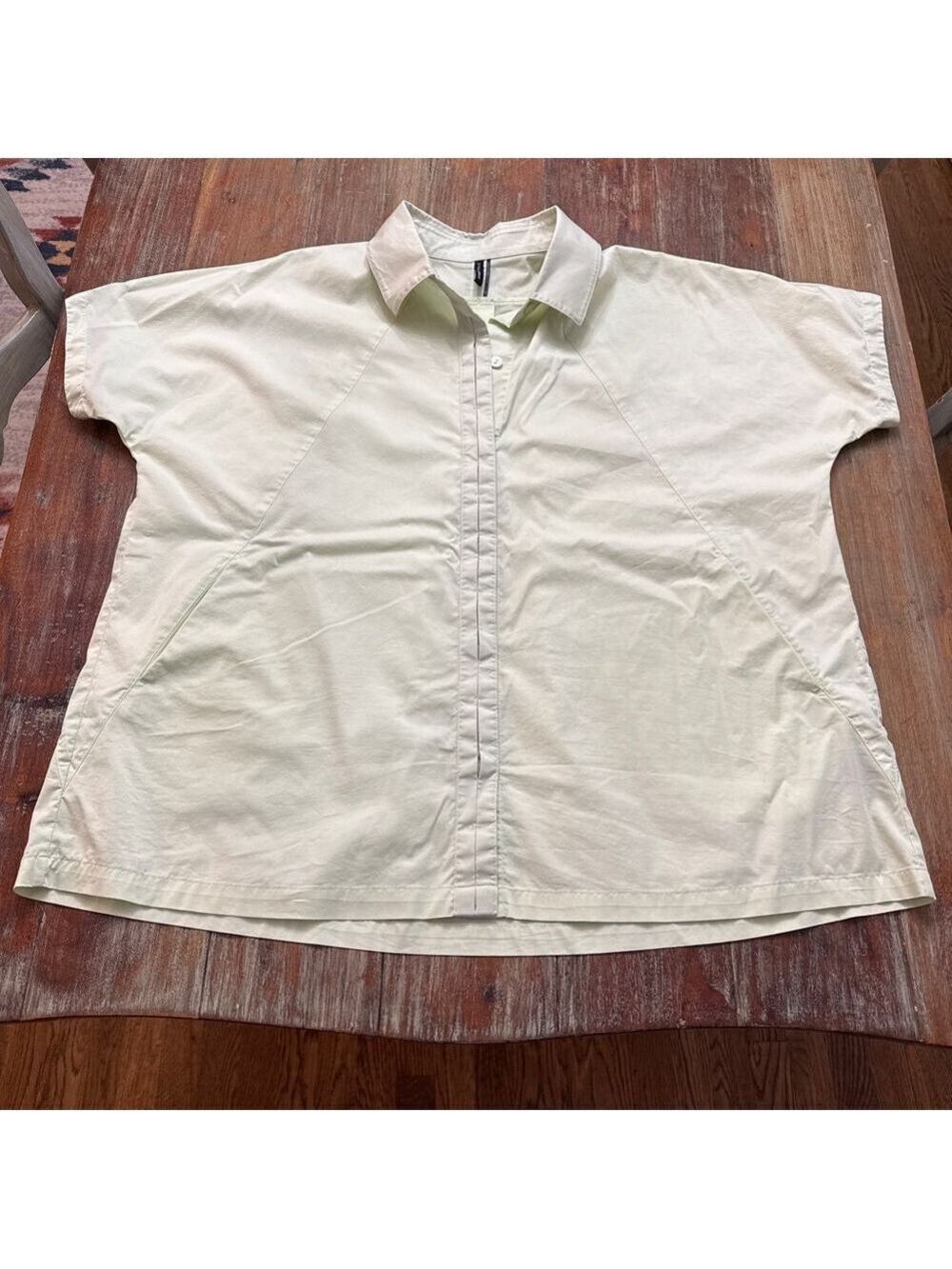 Stella Carakasi Pistachio Green Button Down Shirt Large